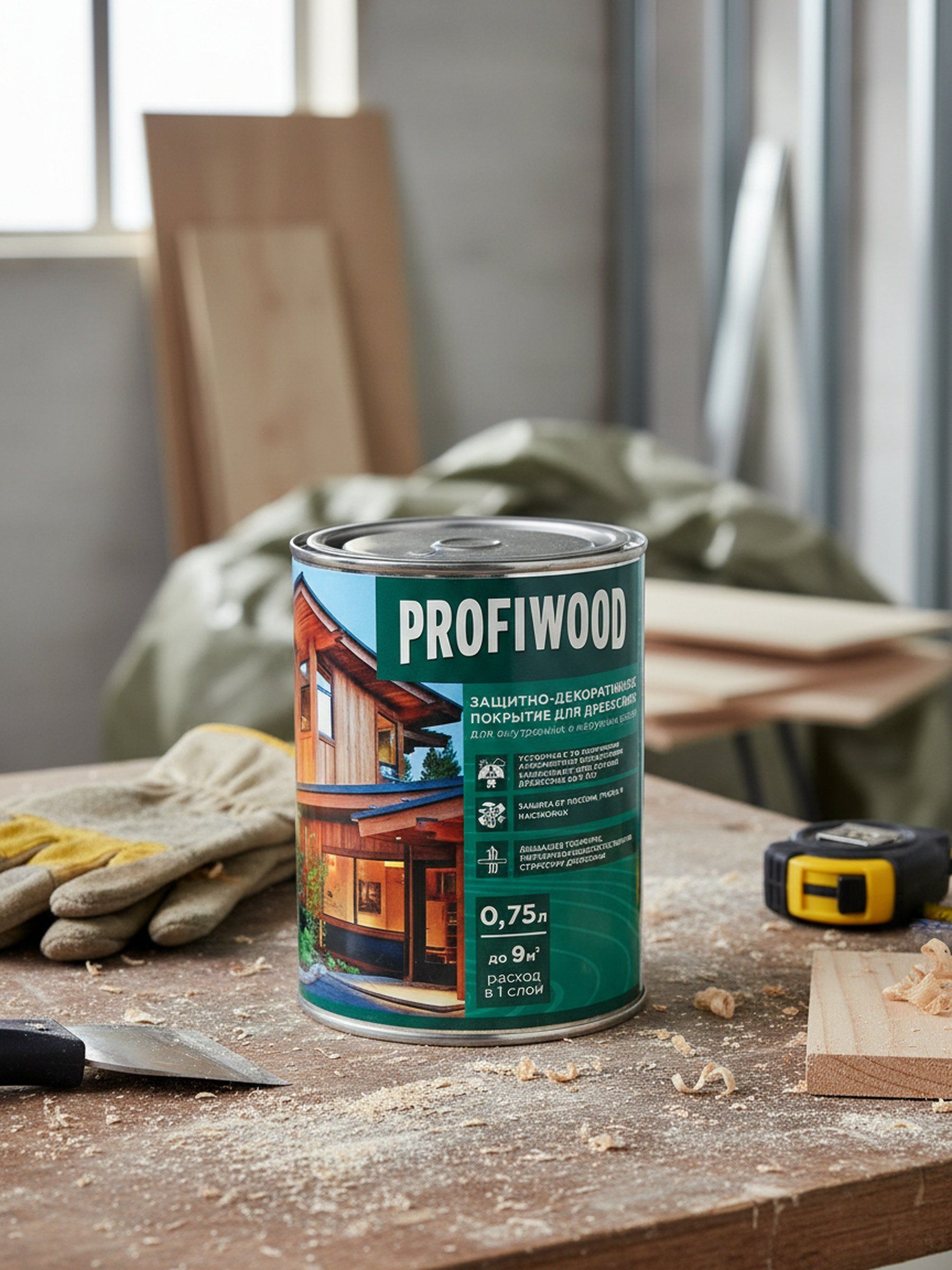 Profiwood,Пропитка,длядерева,защитно-декоративная,сосна,0.7кг