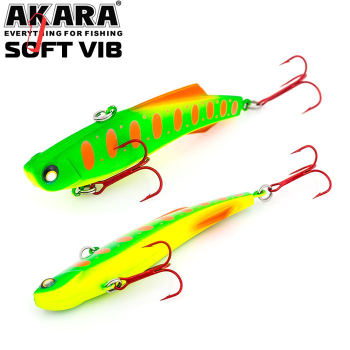 Воблер akara раттлин soft vib 45 мм 5 гр. (1/6 oz 1,8 in) a 74,(набор из 1 шт)
