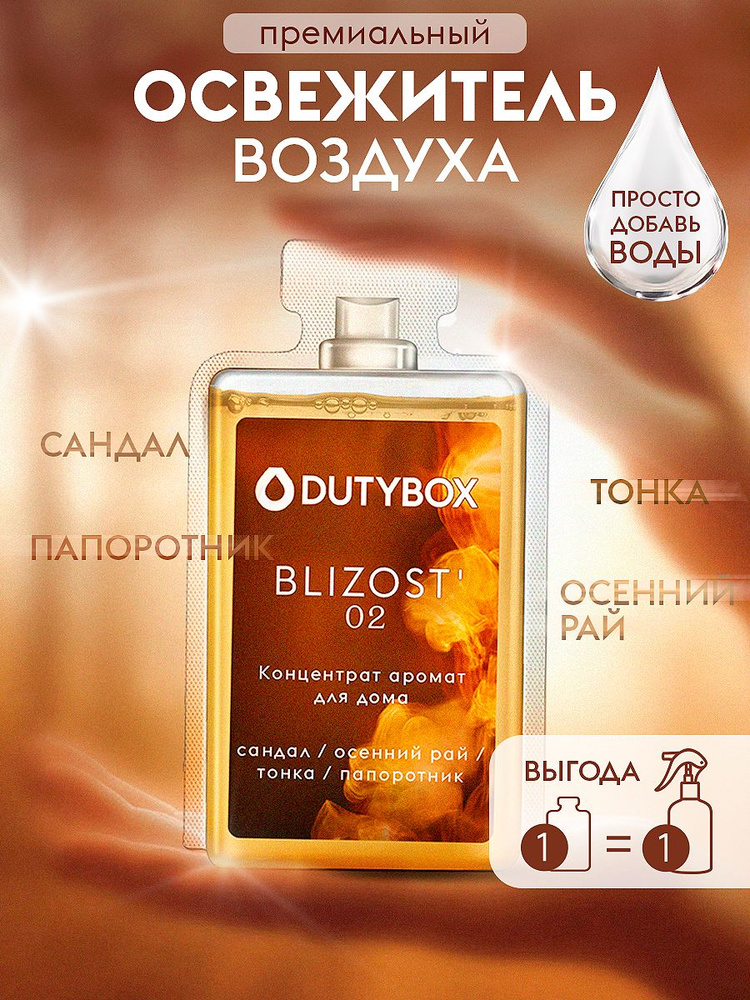 Парфюмированный освежитель воздуха DUTYBOX "БЛИЗОСТЬ", парфюм для дома 50 мл (300 мл) #1