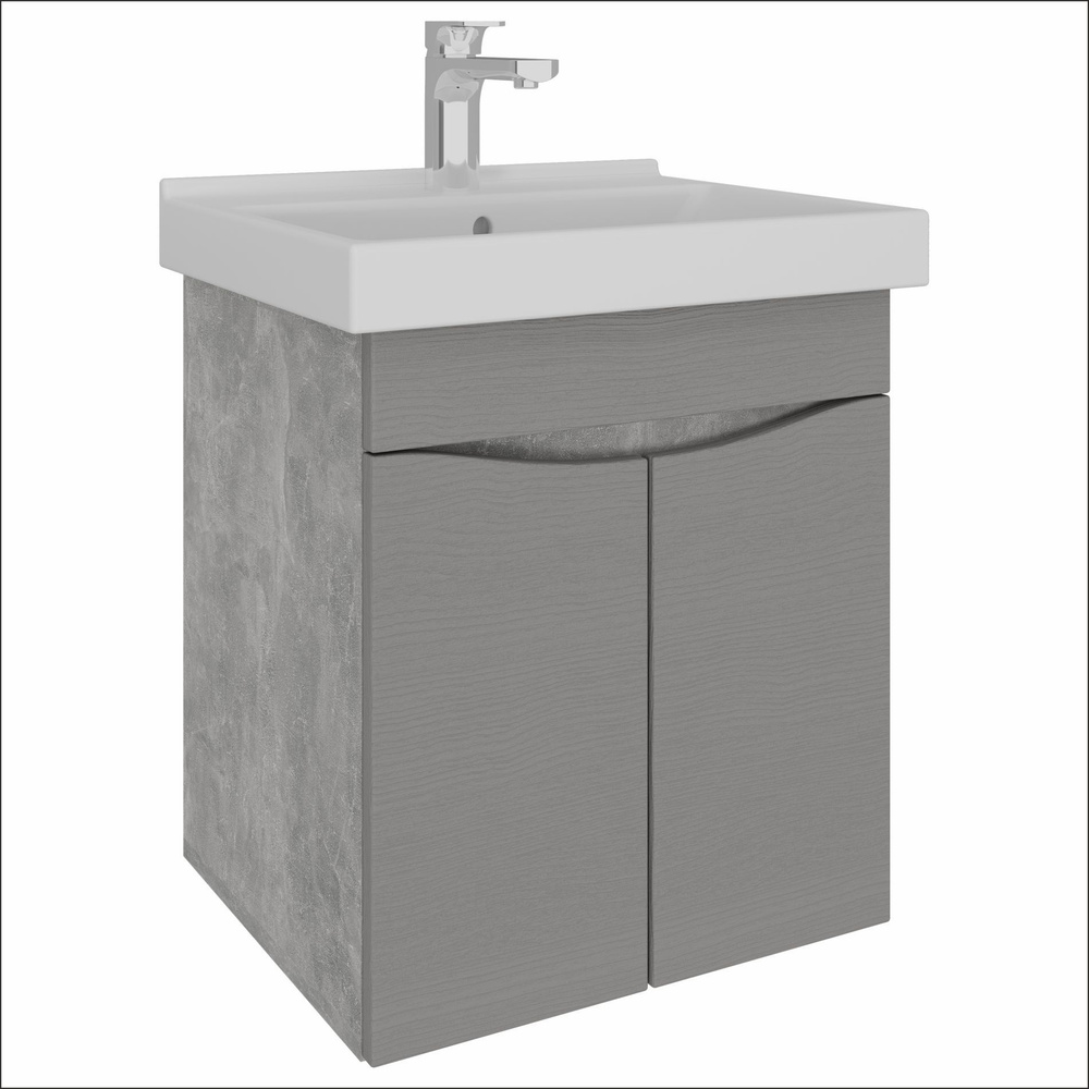 AVK Furniture Тумба под раковину навесная 2 двери Алла, 50x40х52 см #1