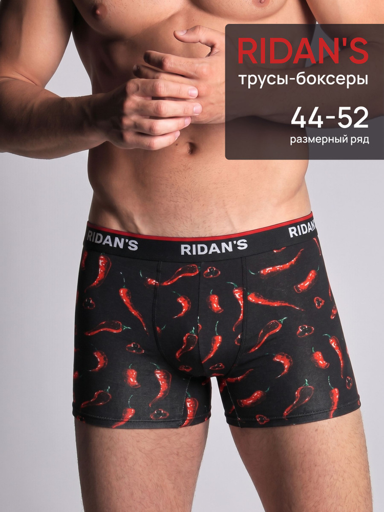Трусы боксеры RIDAN'S с принтом, 1 шт #1