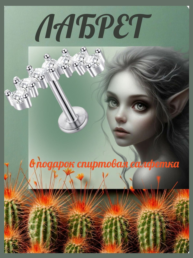 Пирсинг Лабрет #1