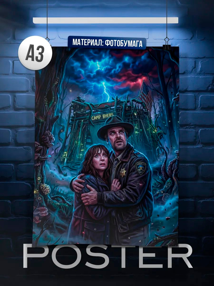 Постер А3 Stranger Things #1