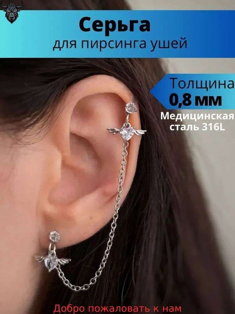 Пирсинг Лабрет #1