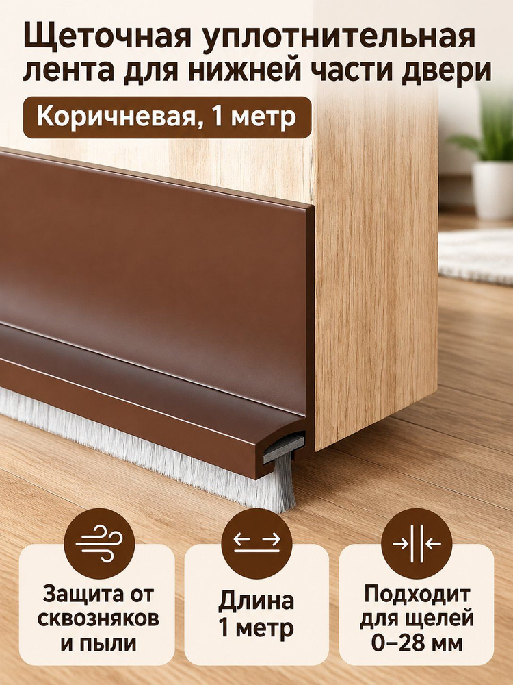 Щеточный уплотнитель ,100см #1