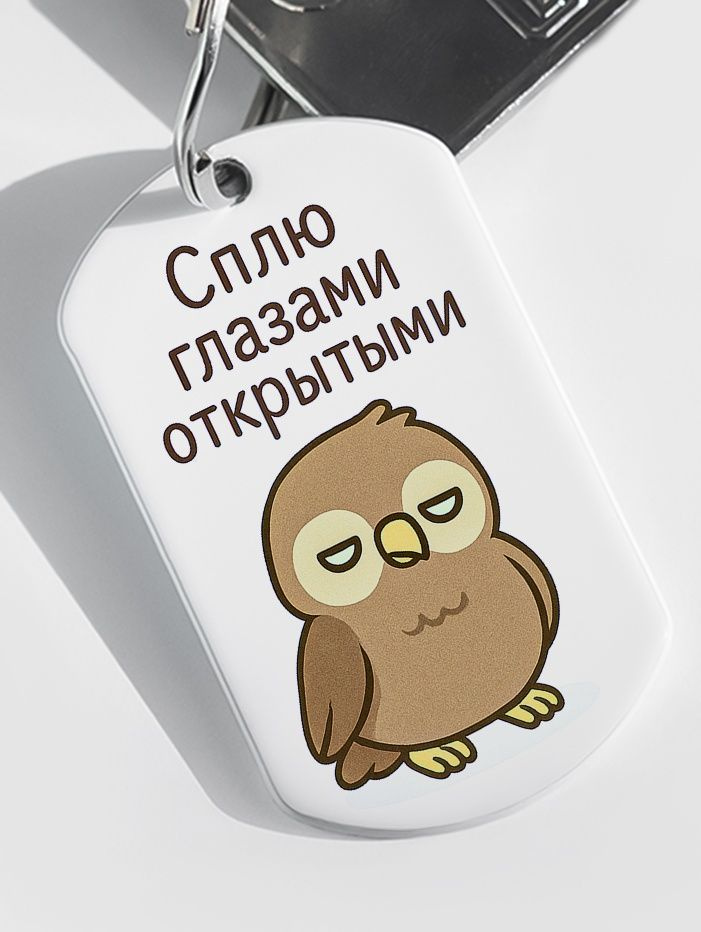 Брелок "Сова Спит" #1