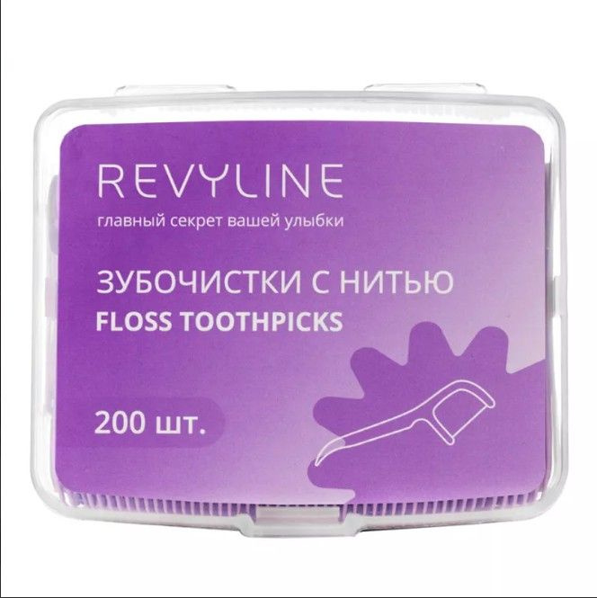 Зубочистка с нитью, флосстик Revyline, 200 шт. - купить с доставкой по ...