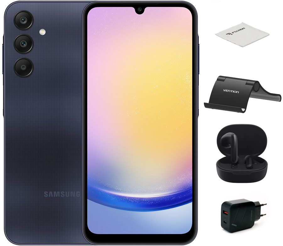 Смартфон Samsung SM-A256 Galaxy A25 + наушники + комплект аксессуаров ...