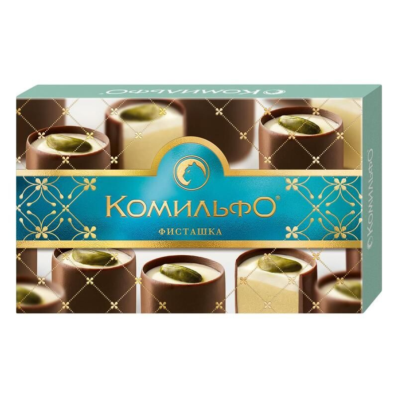 Шоколадные конфеты Комильфо с фисташкой 116 г - купить с доставкой по ...