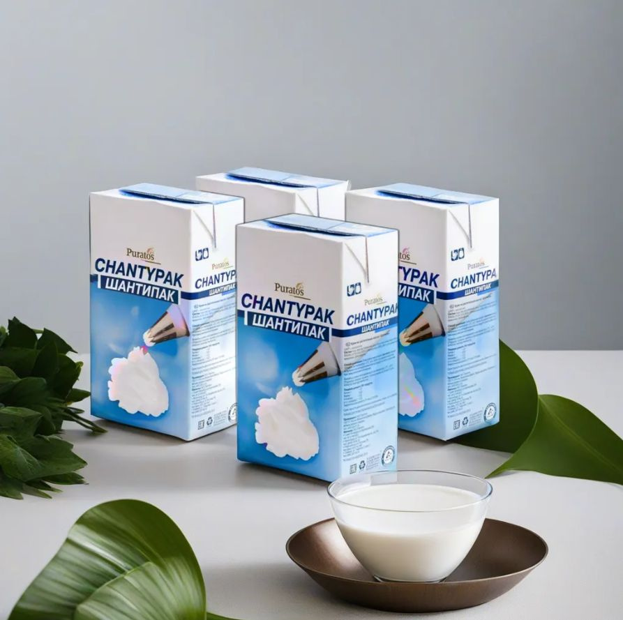 Сливки Шантипак 26% 1л, растительные Puratos - 4 шт - купить с ...