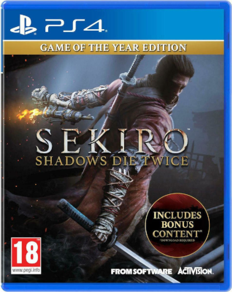 Игра Sekiro: Shadows Die Twice Game Of The Year Edition PS4 (PlayStation 4,  Русские субтитры)