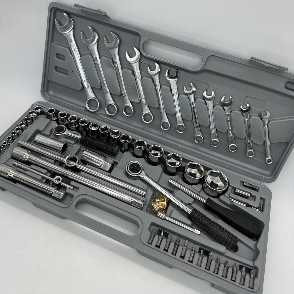 Набор инструментов для автомобиля и дома в чемодане, 85 предметов ...