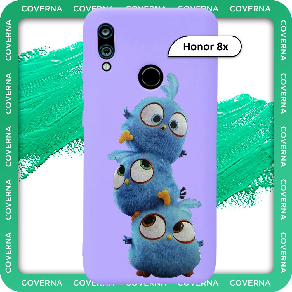 Чехол силиконовый с рисунком Angry Birds на Huawei Honor 8x, для Хуавей Хонор 8x  #1