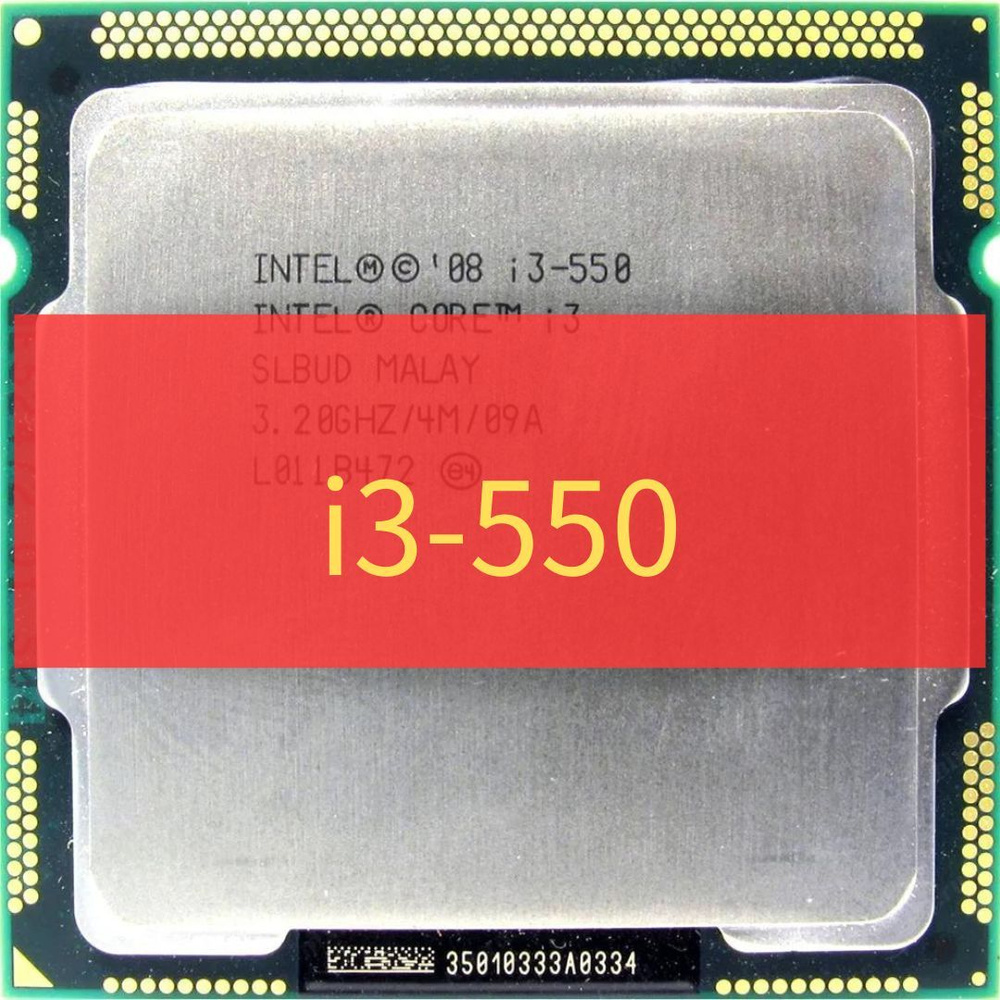 Процессор Intel Core i3 1-го поколения, OEM (без кулера), 2 яд., 3.2 ...