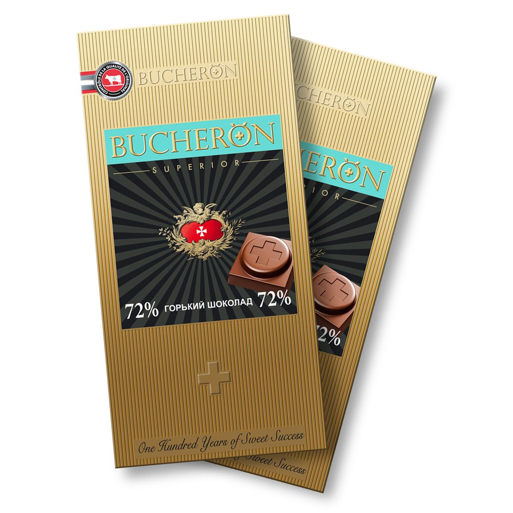 Шоколад BUCHERON SUPERIOR горький, по 100 гр, 2 шт. #1