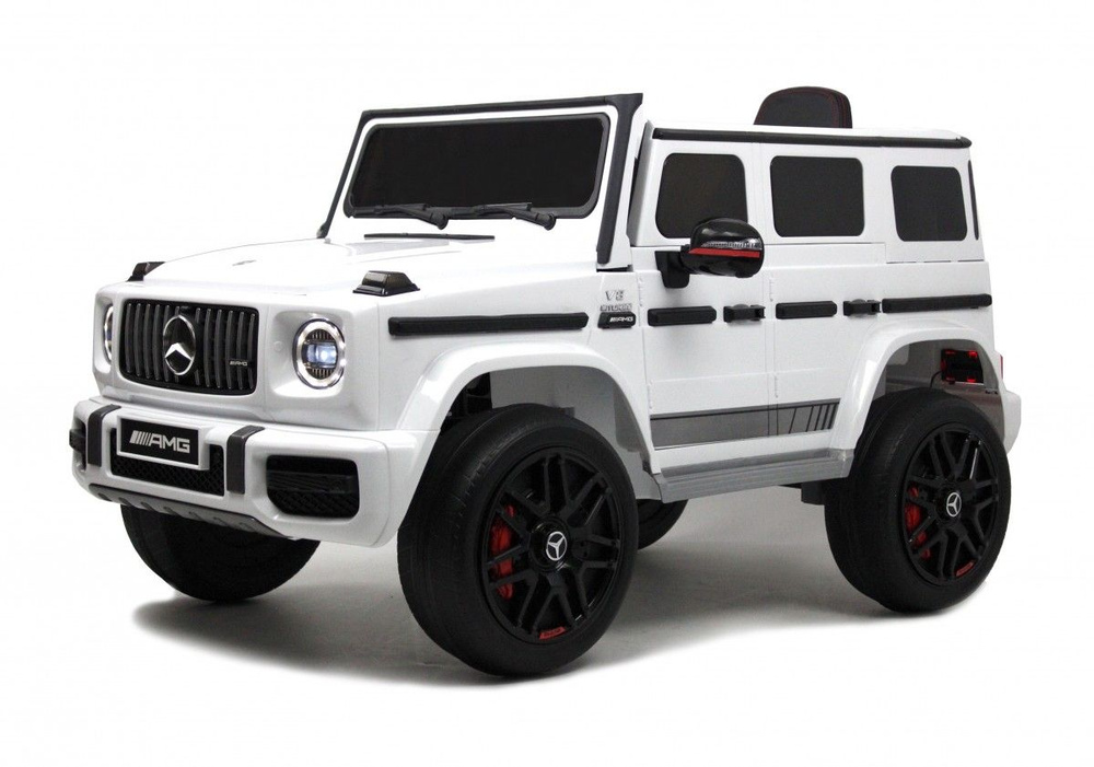 Детский электромобиль Rivertoys Mercedes-Benz G63 4WD (K999KK) белый (ЛИЦЕНЗИОННАЯ МОДЕЛЬ) с дистанционным #1