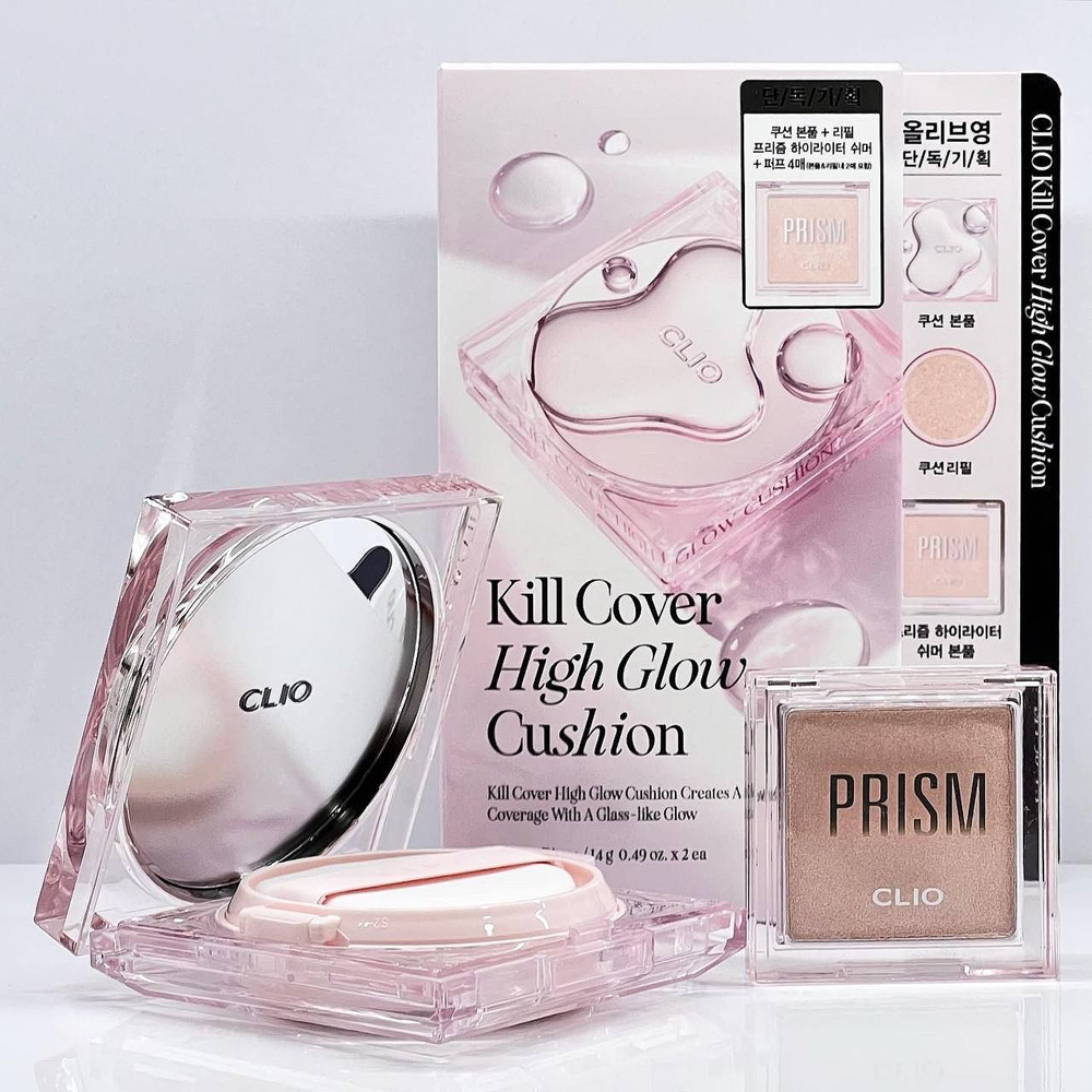 Кушон Clio Kill Cover Mesh Glow Cushion Spf50+ Pa N0. 3-BY Linen Promo Set #1