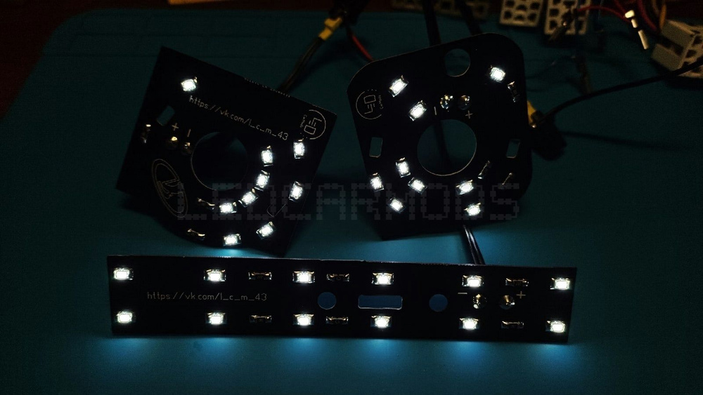 Подсветка блока печки и корректора ВАЗ 2114 (белый, белый) - LEDCarMods ...