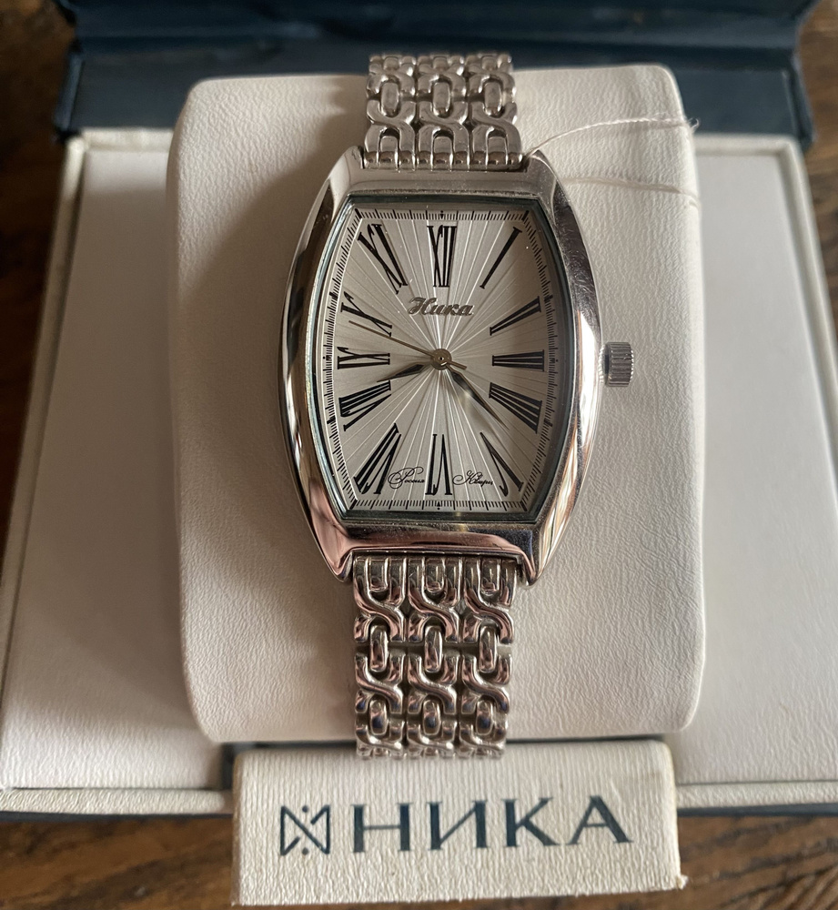 Tosya Часы ювелирные Кварцевые Мужсие серебряные с серебряным браслетом ...