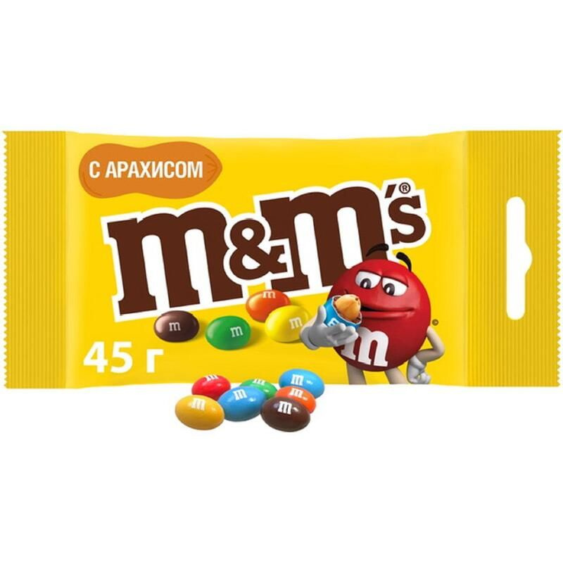 Драже M&M's с арахисом 45 г #1