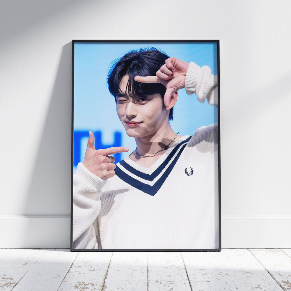 Плакат на стену для интерьера КПОП (ZEROBASEONE - Ким Джи-ун - Kim Jiwoong 2) - Постер по K-POP музыке #1