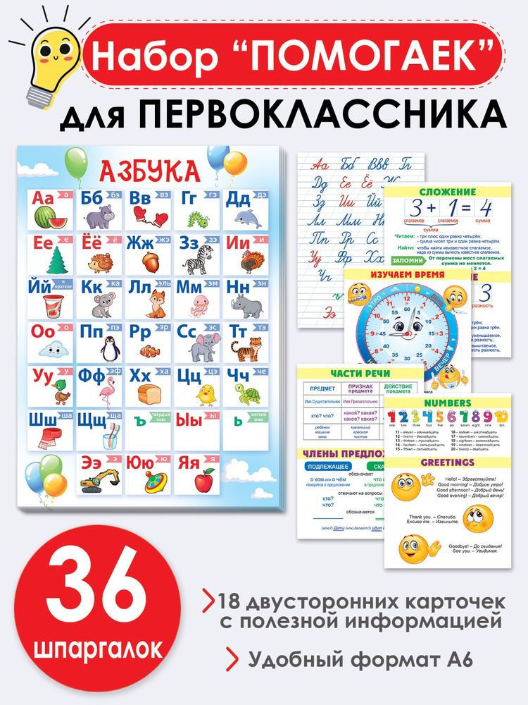 Шпаргалка "Помогайка для первоклассника" #1