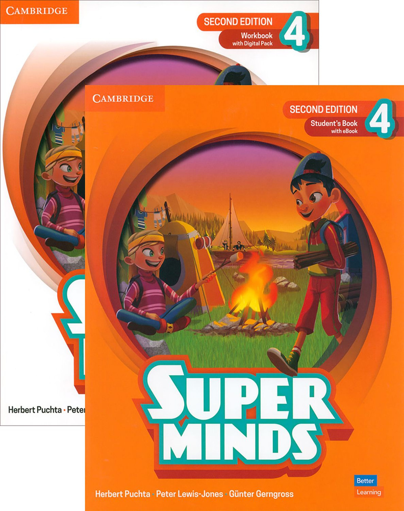 Super Minds. 2nd Edition. Level 4. Students Book + Workbook / Рабочая ...