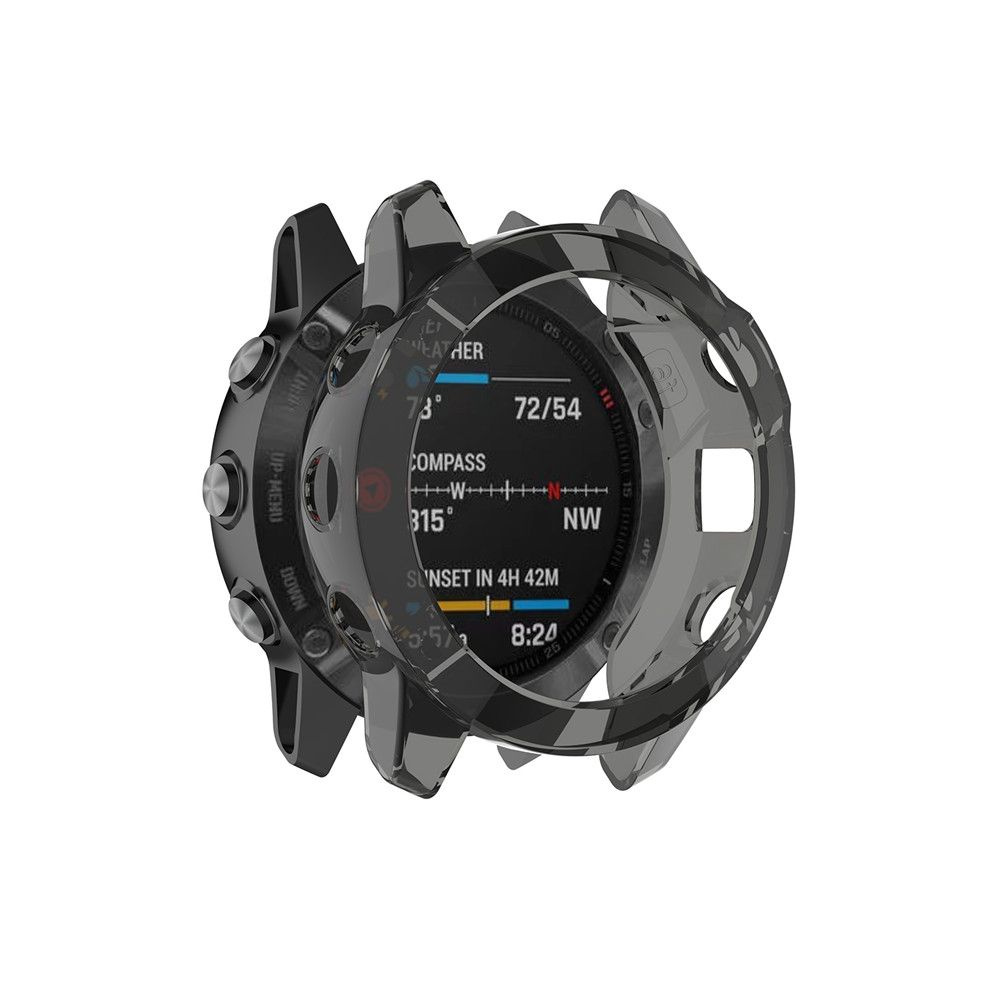 Силиконовый защитный чехол бампер для Garmin Fenix 6 с противоударными свойствами  #1