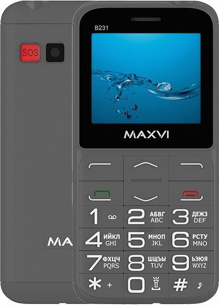 Мобильный телефон Maxvi Maxvi B231, серый - купить по выгодной цене в ...