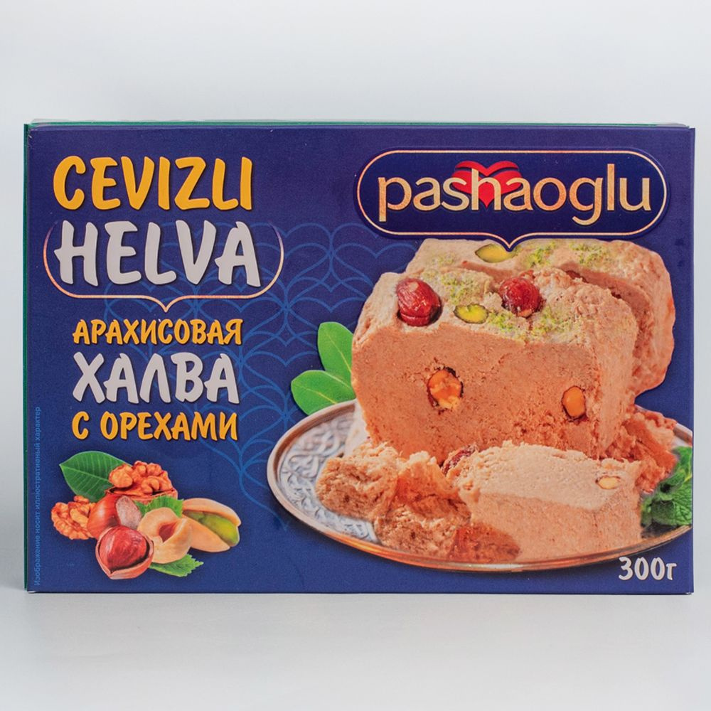 Халва арахисовая с орехами 300г Pashaoglu #1