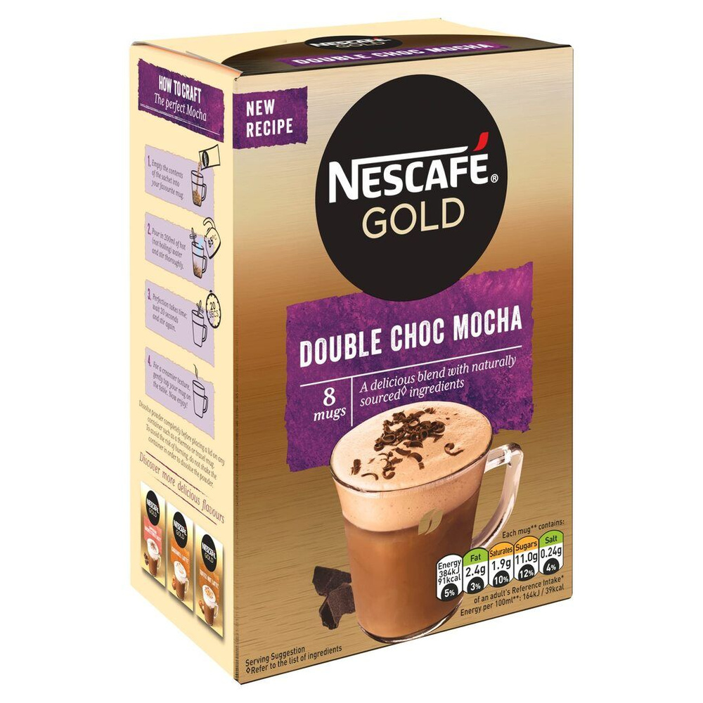 Кофе в пакетиках Nescafe Gold Mocha Double Choco 8*20,9гр (6) - купить ...