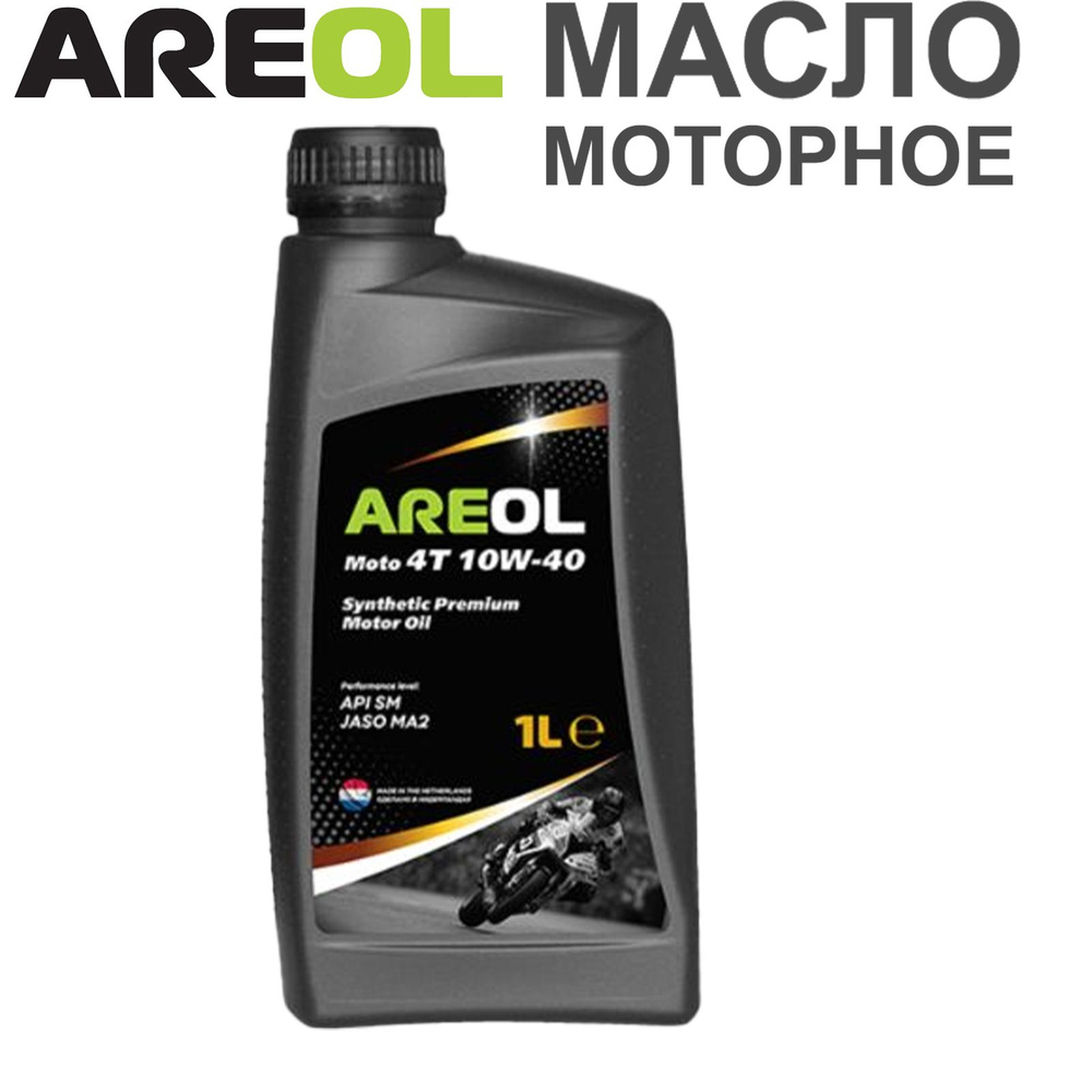 AREOL MOTO 10W-40 Масло моторное, Синтетическое, 1 л #1