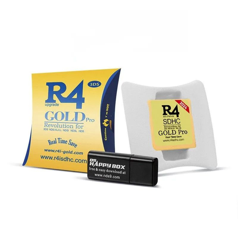 Игровой картридж R4 3DS SDHC GOLD Pro 2024 для Nintendo 3DS, NDSi XL/LL, NDS, NDSL, NDS #1