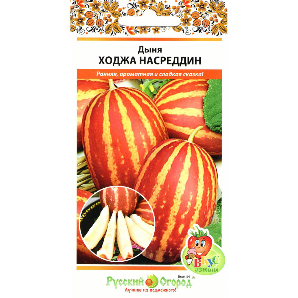 Дыня Ходжа Насреддин (дыня вьетнамская подарок дедушки Хо Ши Мина) 5 штук семян Русский Огород  #1