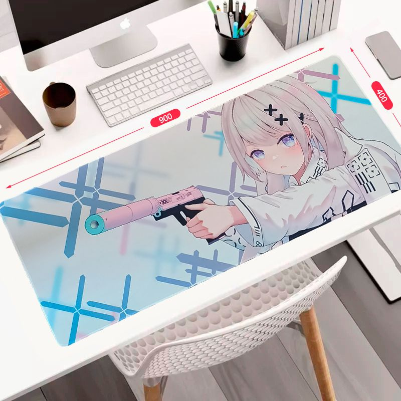 Игровой коврик для мыши большой аниме, XXL, белый купить на OZON по ...