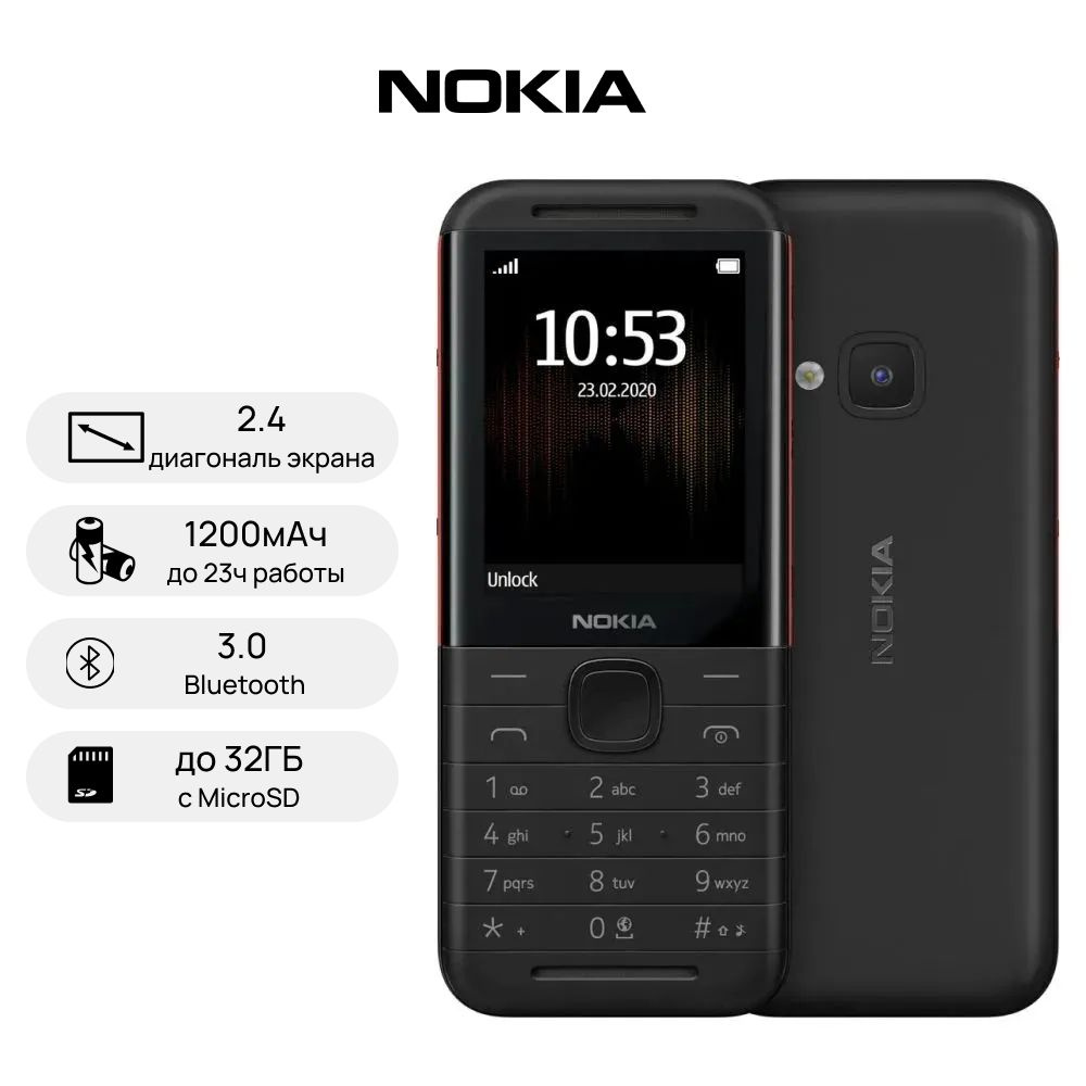 Мобильный телефон (кнопочный) NOKIA 5310 DS RED (красный) год релиза 2022