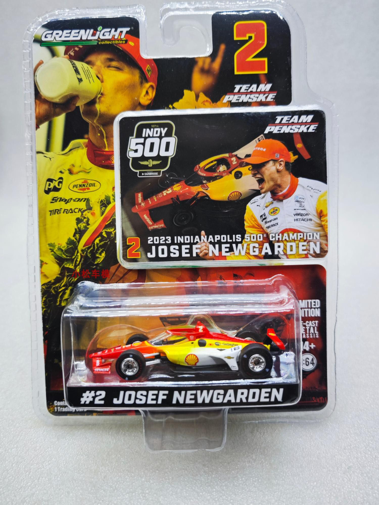 Машинка 1/64 Greenlight Car model NTT #2 Josef Newgarden #1