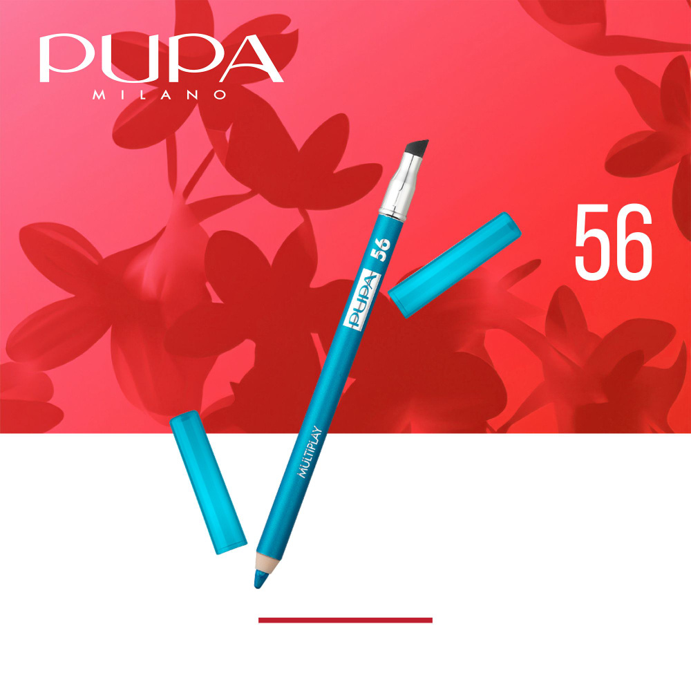 PUPA Карандаш для век с аппликатором Multiplay Eye Pencil тон 56 синий ...
