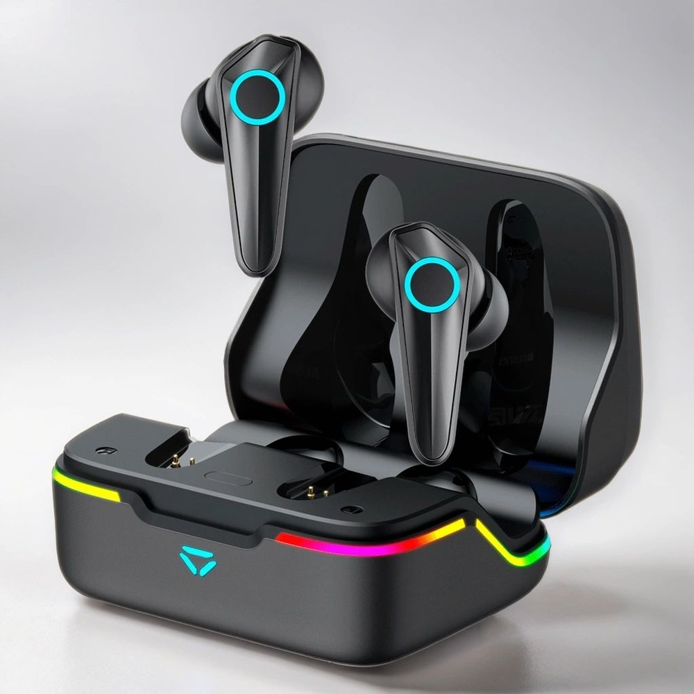 Наушники беспроводные HAVIT TW952 PRO RGB с микрофоном с шумоподавлением,  игровые, с подсветкой