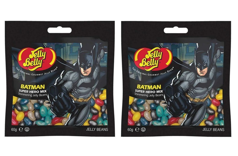 Жевательные конфеты Jelly Belly Batman, 2 шт по 60 г #1