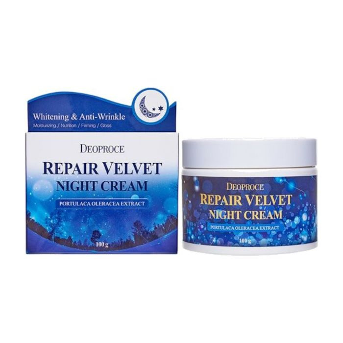 Deoproce Крем для лица ночной восстанавливающий Moisture Repair Velvet Night Cream, 100 мл  #1