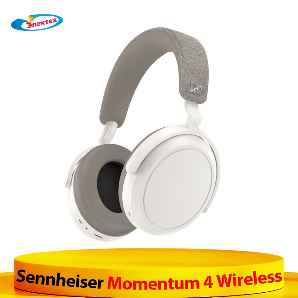 Sennheiser Наушники беспроводные с микрофоном Sennheiser Momentum 4 Wireless, 3.5 мм, USB Type-C, белый #1