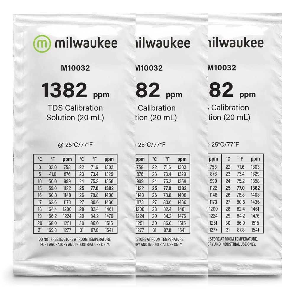 Калибровочный раствор для TDS метров 1382 ppm MILWAUKEE 20 мл, 3 шт.  #1