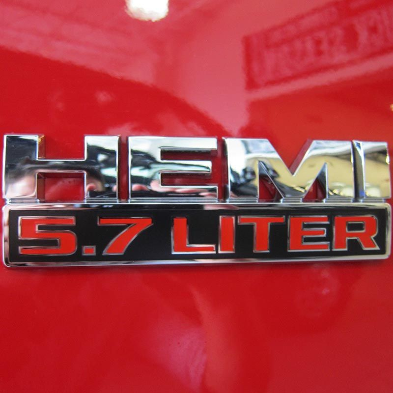 5,7-Литровый Логотип HEMI, Эмблема, Именная Табличка, Наклейка на Значок для Dodge Ram Jeep Серебристого #1