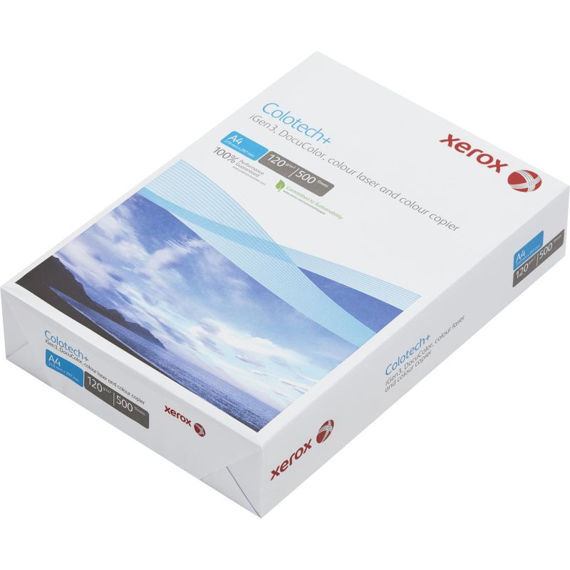 Бумага для цветной лазерной печати Xerox Colotech Plus (A4, 120 г/кв.м) 500 листов (003R94651)  #1