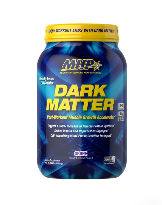 MHP, DARK MATTER, ускоритель роста мышц после тренировки, виноград, 1560 г (3,44 фунта) из США  #1