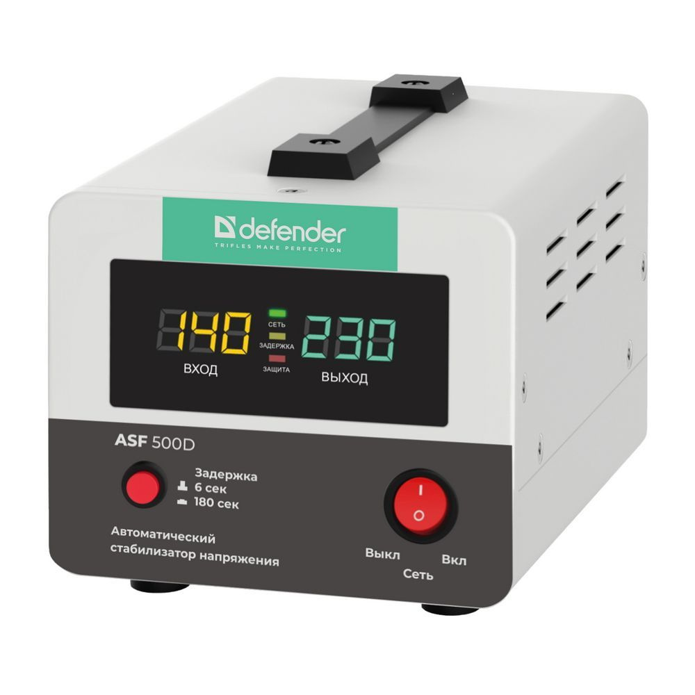 Стабилизатор напряжения ASF 500D напольный 300Вт метал корпус, 1 ...