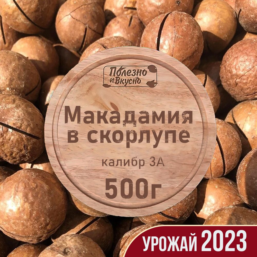 Макадамия орех в скорлупе 3а (2 ключа в комплекте), Полезно и Вкусно!, в  ванильном сиропе, 500г