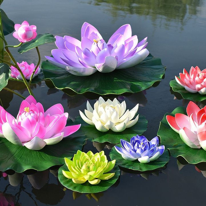Искусственные растения для пруда*9 лотос купить на OZON по низкой цене ...