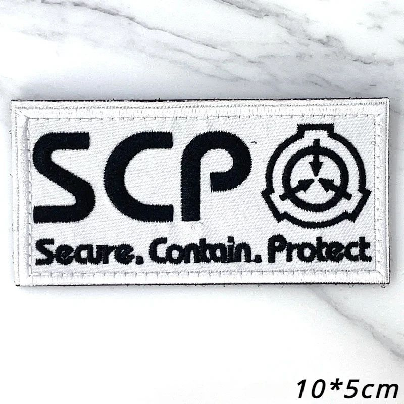 Шеврон на липучке, Тактическая нашивка SCP Foundation, идентификационный значок SCP, вышитая нарукавная #1